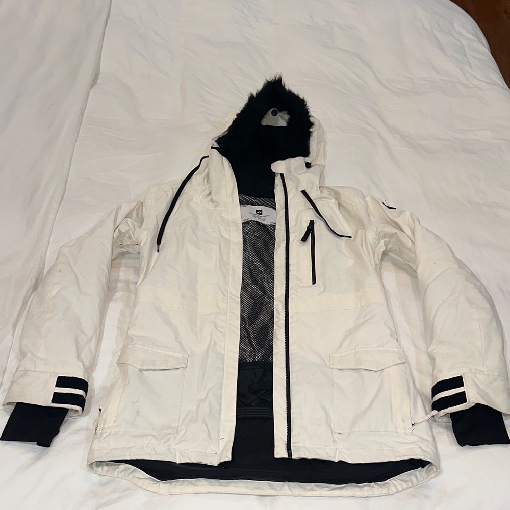Women's White Winter Ski & Snowboarding Snow Jacket